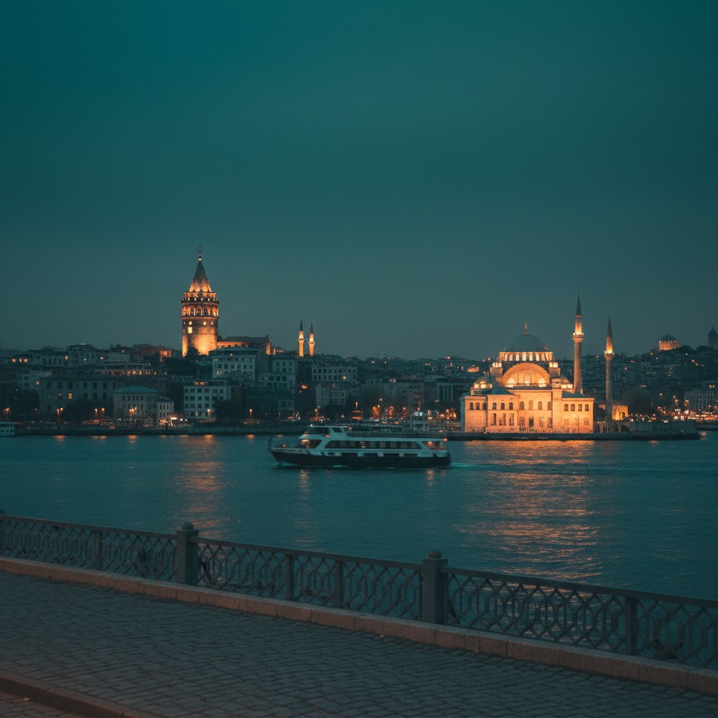 Galata Köprüsü ve Eminönü silueti